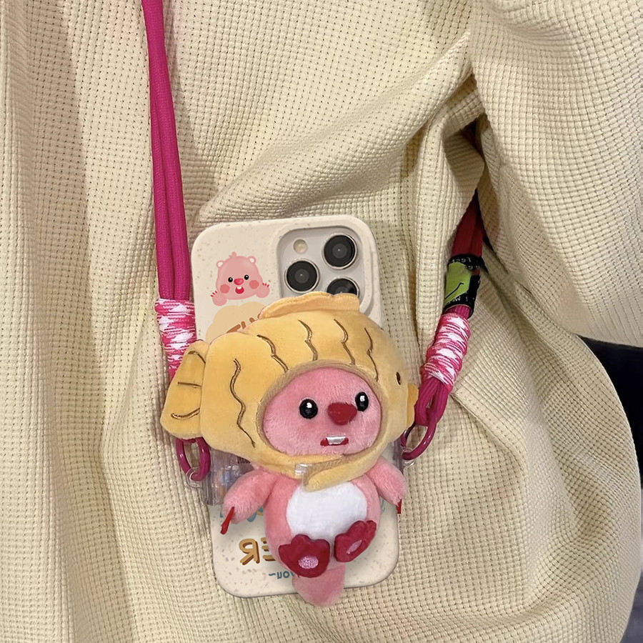 日韩可爱鲷鱼烧小海狸背夹适用苹果13手机壳iphone14promax新款11斜挎挂绳12女款13promax小麦壳苹果13保护套属于什么档次？