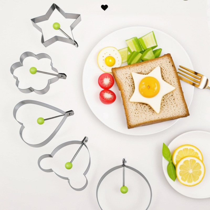 不锈钢煎蛋模具煎蛋器荷包蛋饭团爱心形状煎鸡蛋diy模型食品级