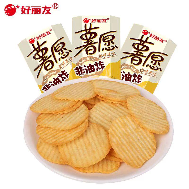 4月-5月产好丽友薯愿40g/盒装原味牛排味烘焙薯片烤土豆片