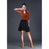 比赛舞蹈演出服装 女成年人半身裙鱼尾裙下装 练功服装 拉丁舞裙新款