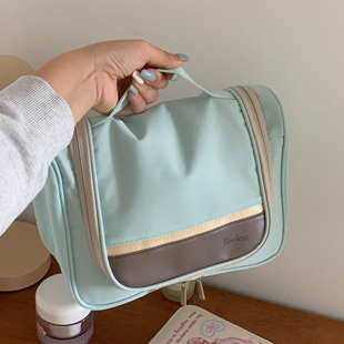 化妆包女可携式大容量手提化妆品收纳包防水带挂钩分区旅行洗漱包