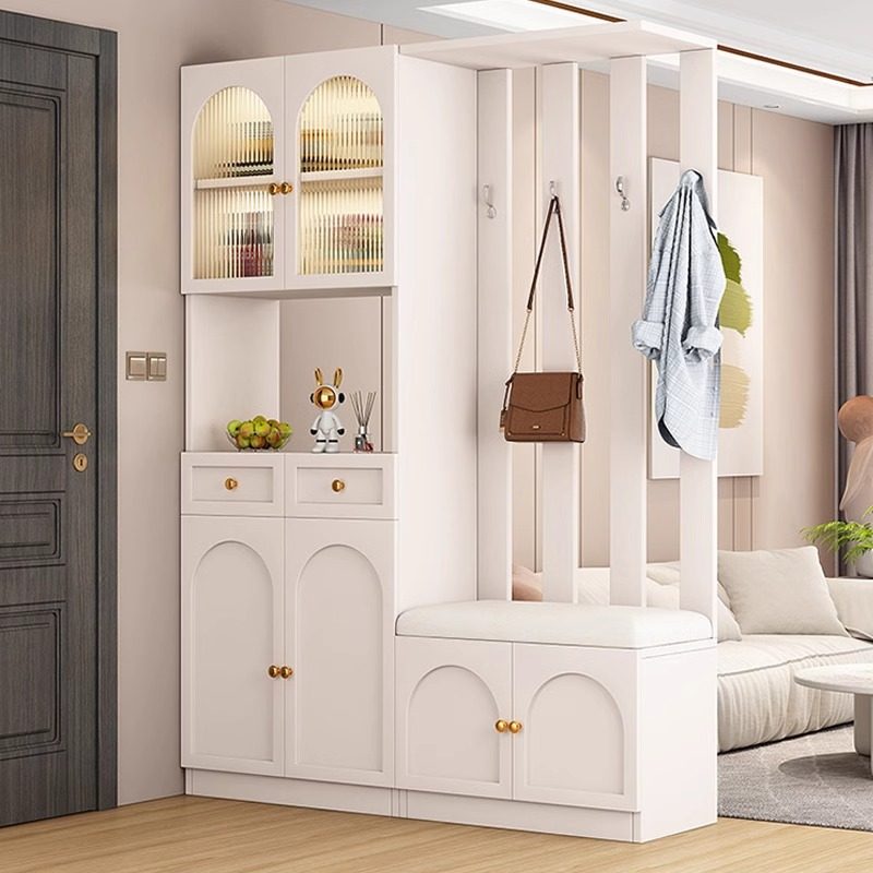 实木玄关柜鞋柜一体靠墙玄关柜入户门现代简约屏风隔断柜客厅家用