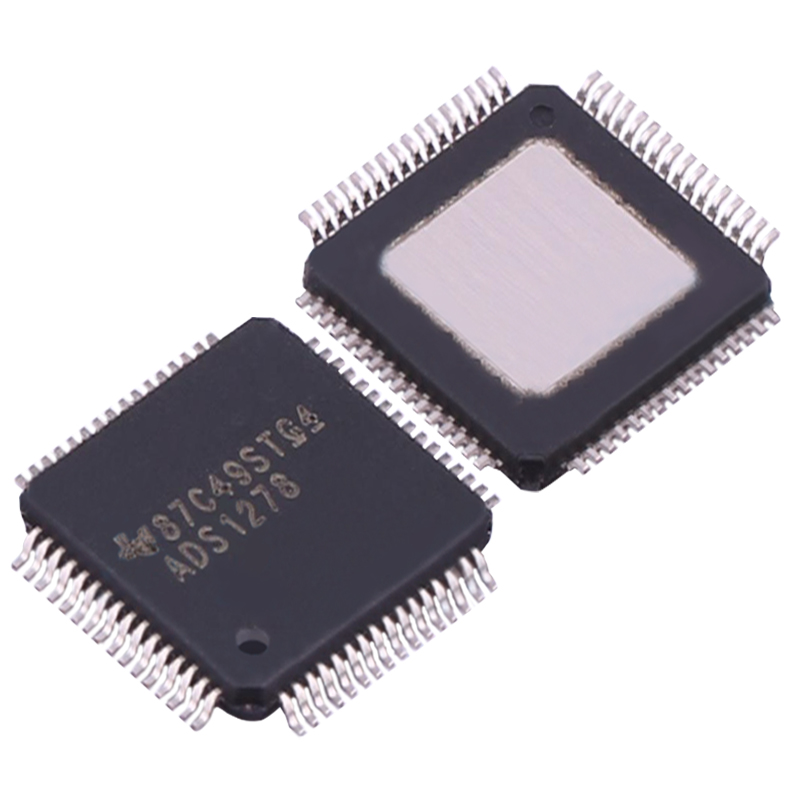 ADS1278IPAPR 贴片HTQFP-64 八通道 24位模数转换器芯片ADC