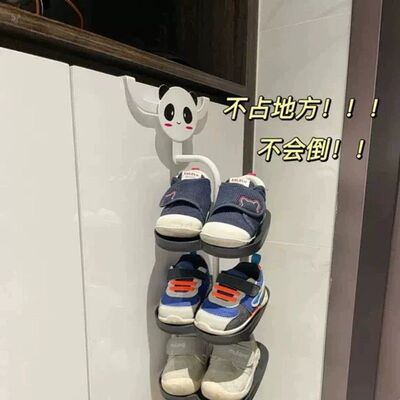 鞋子收纳架可爱入户门口小型宝宝鞋架儿童婴儿童鞋收纳悬挂柜门上