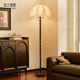 美式 卧室书房北欧浪漫度氛围感 落地灯中古风客厅纯实木胡桃色法式