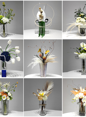 花瓶样板间树脂简约现代