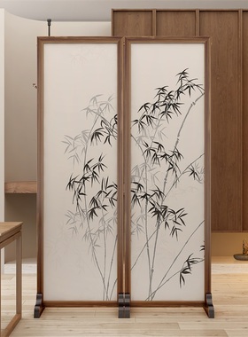 屏风隔断客厅2024新款入户正对门风水小屏风轻奢新中式办公室挡板