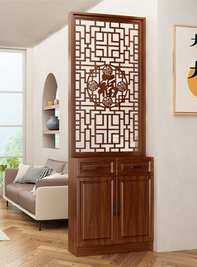 屏风隔断客厅2024新款现代简约正对入户门玄关柜新中式置物架鞋柜