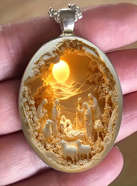 优雅玻璃项链圣诞复活节礼物