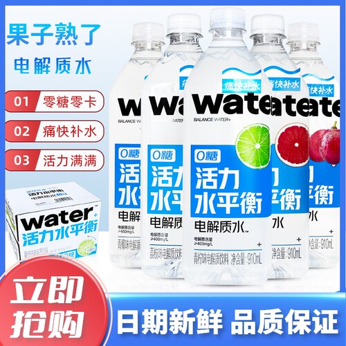 果子熟了大瓶电解质水910mL*12瓶