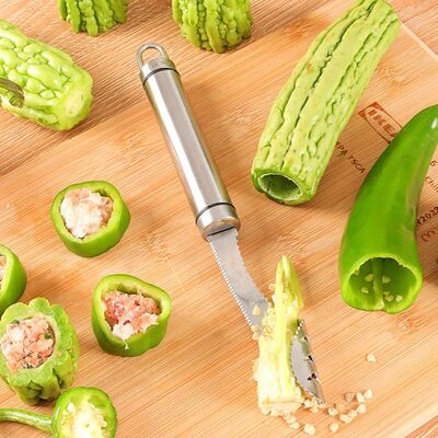 Stainless Steel Corer Chili Corer Bitter Gourd Seed Remover