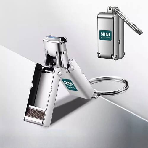 1pcs Nail Clippers Collapsible Portable Travel Fingernail Na