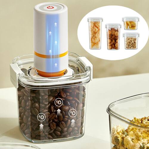 Vacuum Sealed Tank Coffee Beans Vacuum Jar Kitchen Cereals S