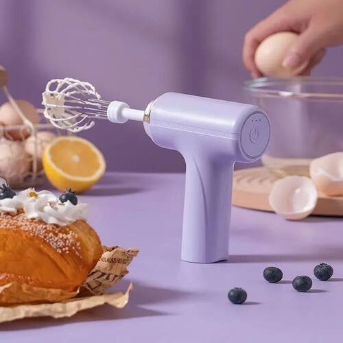 1pc Wireless Electric Food Mixer Portable 3 Speeds Egg Beate