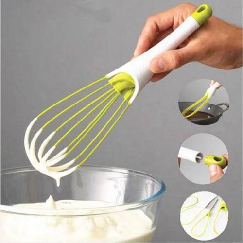 1pcs Multifunctional Rotary Manual Egg Beater Mixer Mini Pla