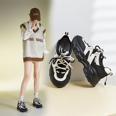 透气网面老爹鞋子女2024年新款韩