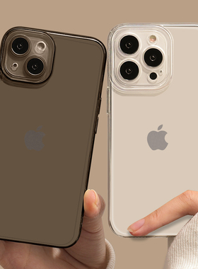 透明适用16/15苹果14手机壳iPhone13pro新款12mini直边11保护套xsmax任意机型xr超薄8plus男pm女7p的x透黑se3