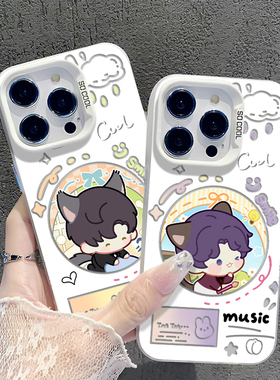 恋与深空适用一加ace5手机壳reno14pro秦彻oppo祁煜13黎深12沈星回11镂空10周边9卡通7可爱6/findx8ultra/3/2