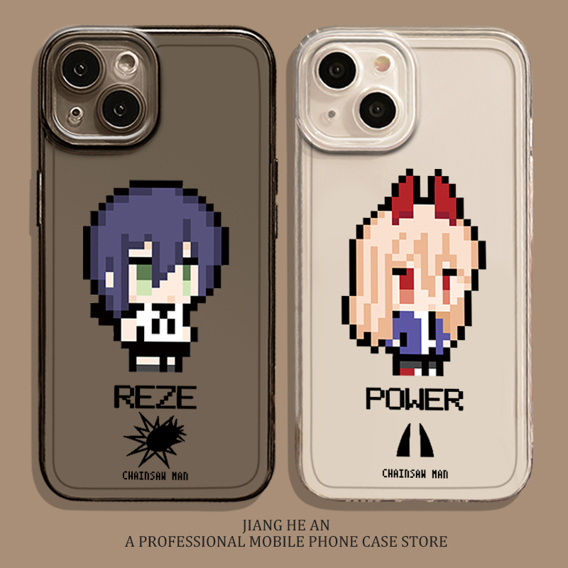 适用iqoo手机壳像素电锯人