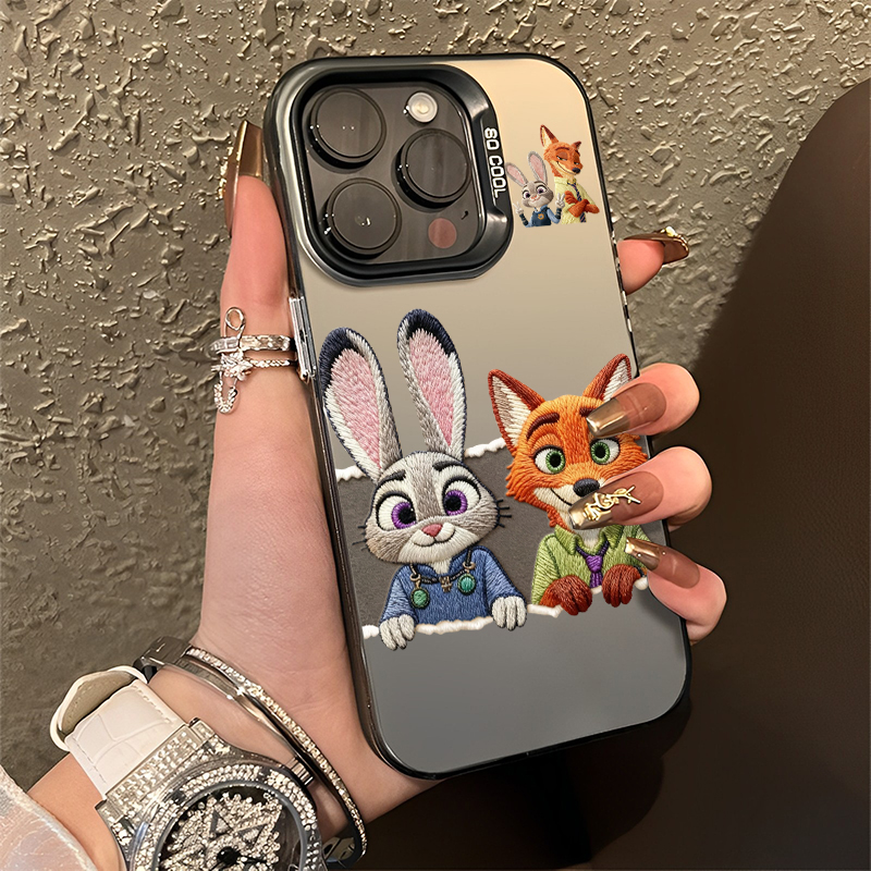 适用小米手机壳刺绣朱迪尼克