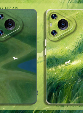 绿野白驹适用华为nova15ultra手机壳mate80春天pura70promax硅胶60新款50简约40高级感30/14/13/12/11/10/9/p