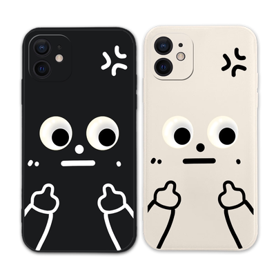 适用iqoo手机壳搞怪火柴人