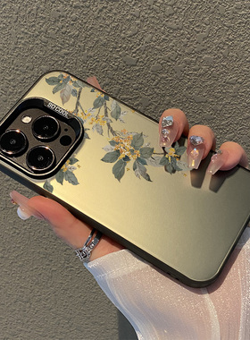 桂花适用一加ace5手机壳reno14pro新款oppo国风13高级感12小众11古风10简约9创意7女款6防摔findx8ultra套3/2