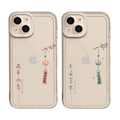 适用vivo手机壳平安喜乐风铃