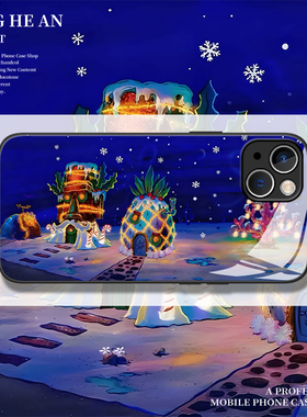 圣诞比奇堡适用小米17promax手机壳13ultra红米k90至尊版15海绵宝宝14/k80k70k60k50k40s/12s/11/note/turbo4