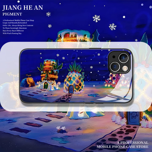 适用小米手机壳圣诞比奇堡