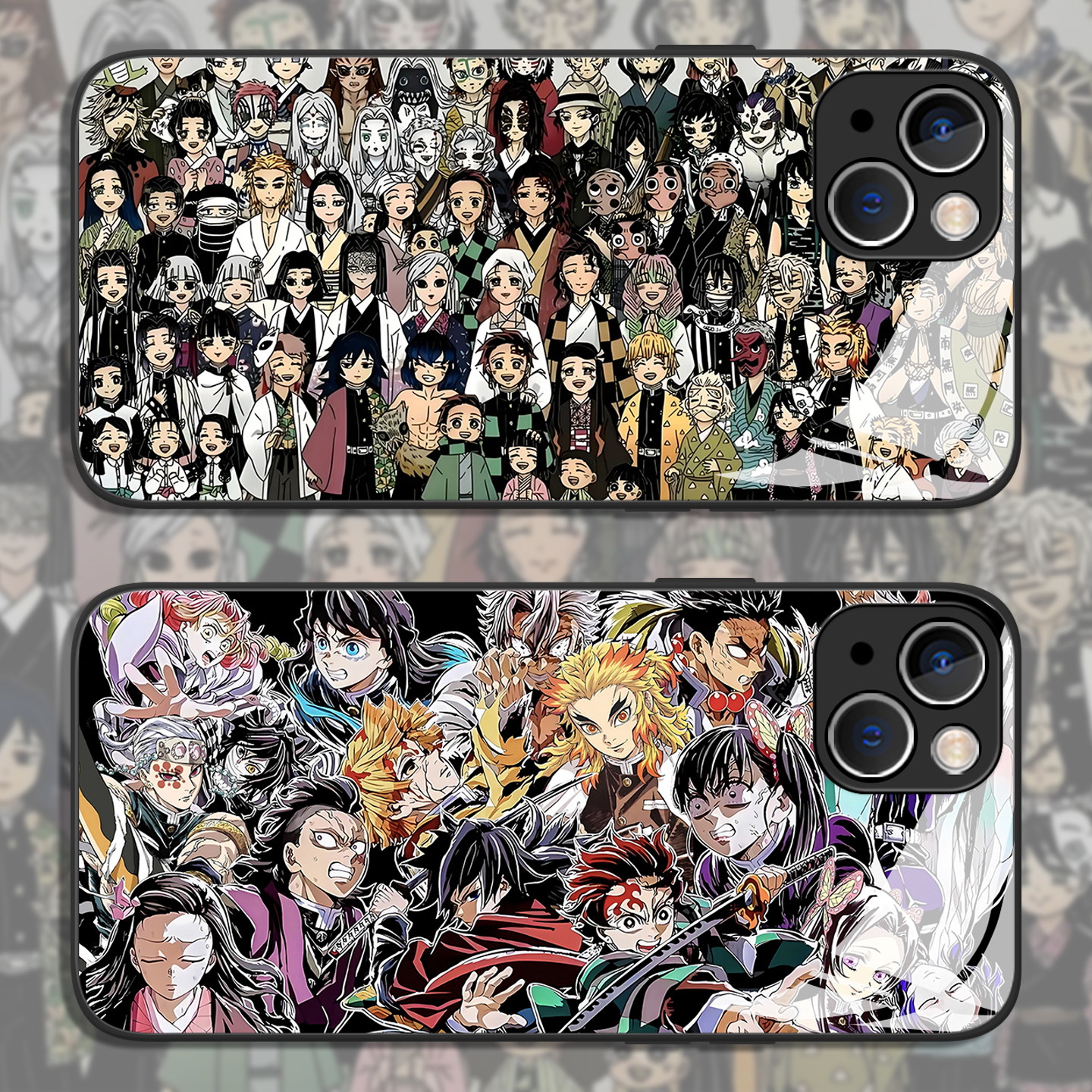 鬼灭之刃杀青图适用苹果17pro手机壳iPhone14二次元air动漫16日系15套13/mini/12/11/xsmax/xr/x/8plus/7p/se