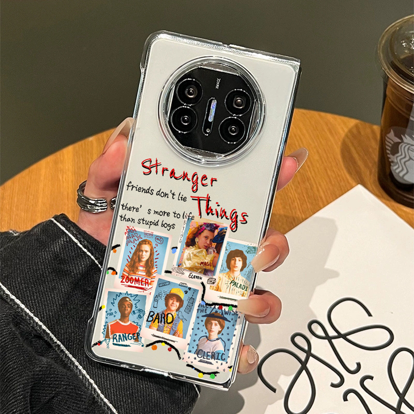 适用华为折叠手机壳怪奇物语