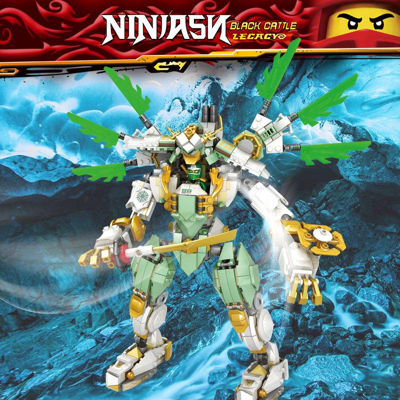 积木忍者幻影机甲拼装玩具泰坦劳埃德新品的兼容系列男孩男孩子龙