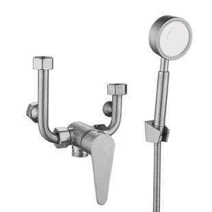 热水器混水阀电冷热明装开关龙头混合u型淋浴水304不锈钢通用配件