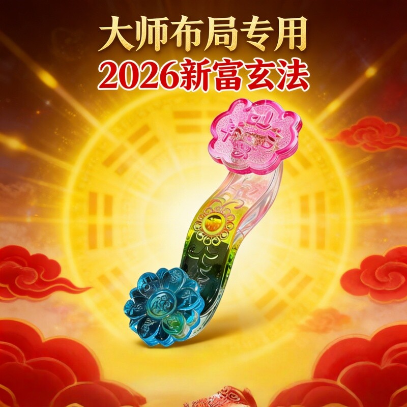 2026新富玄法水晶摆件大师布局专用透明国学装饰品正品优选新品
