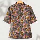 弹力御寒保暖奶奶半袖 冬季 妈妈棉马甲宽松大码 女外套加厚加肥内胆