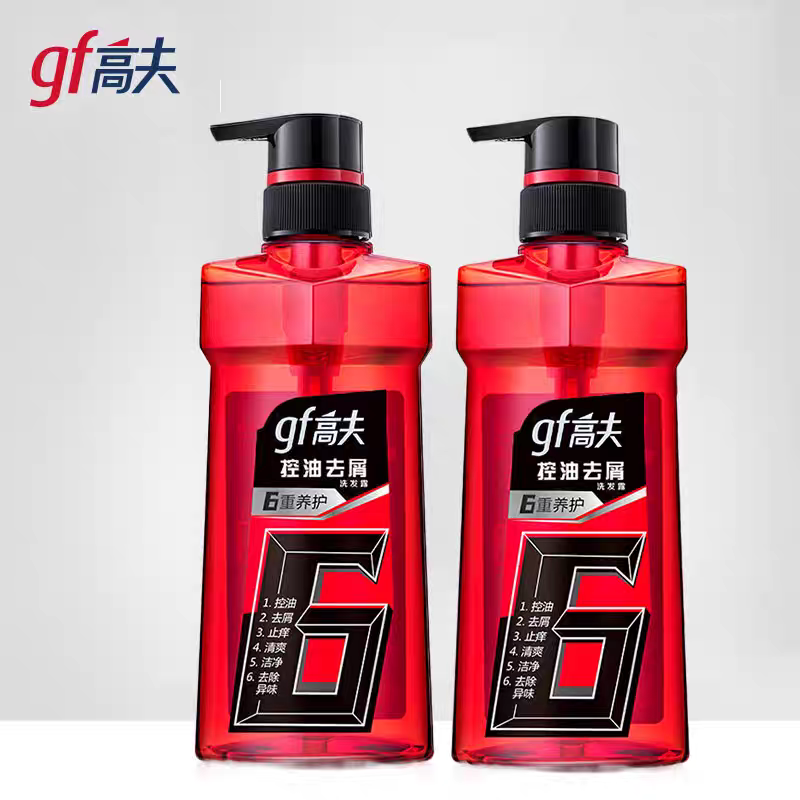 gf高夫洗发水男士专用洗发露洗头膏400g控油清爽去屑止痒官方正品