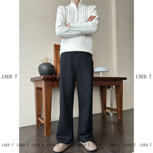 春夏季高品质宽松微喇休闲卫裤男