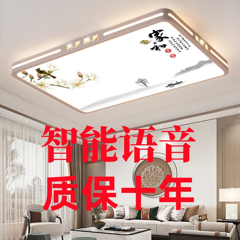 智能语音超薄简约新款客厅灯