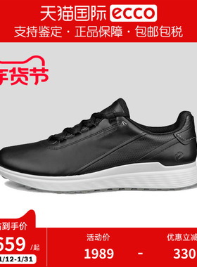 ECCO爱步男鞋高尔夫鞋舒适轻盈耐磨运动休闲鞋 高尔夫S 102814