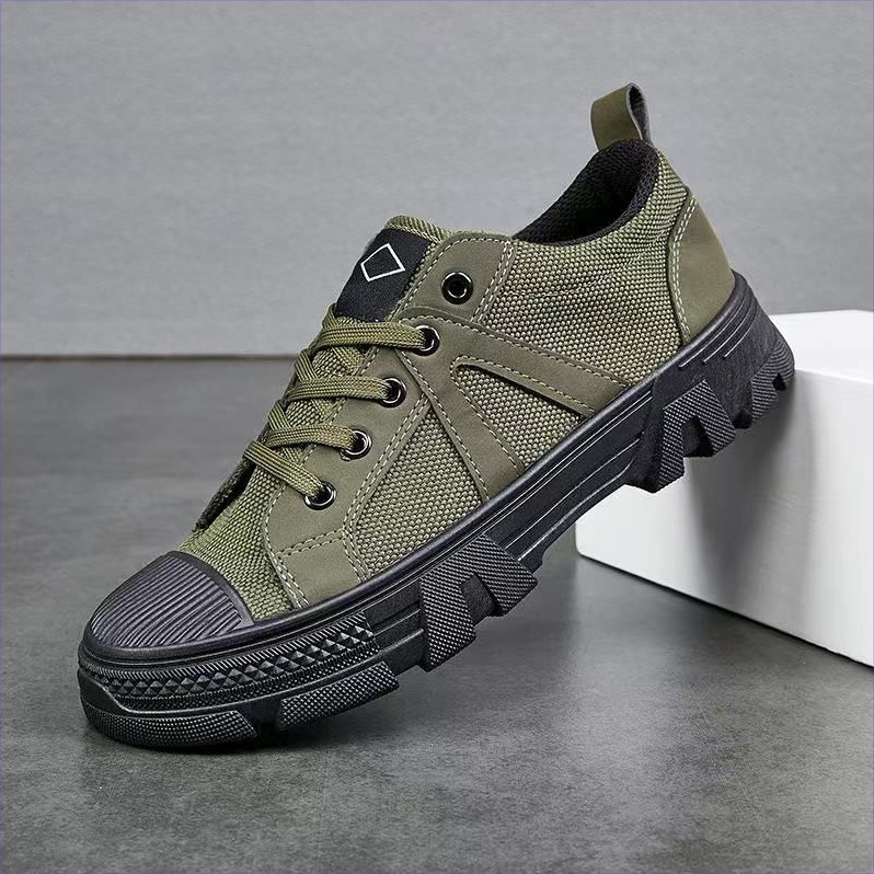 回力1927劳保鞋男工地鞋耐磨解放鞋帆布防臭鞋防滑迷彩鞋工作鞋女