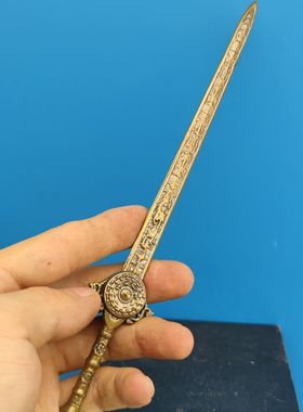 中国古代名剑青虹剑汉剑鞘剑武器模型钥匙挂件青剑兵器手办20cm