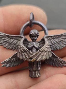 情侣天使吊坠黄铜爱意表达吊链