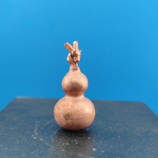 中国风紫铜福禄吊坠把玩手把玩件龙头葫芦带把文玩配饰桌面小摆件