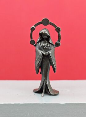 七天神像黄铜原神 雷神像 摩拉克斯钟离巴巴托斯温迪手办模型摆件