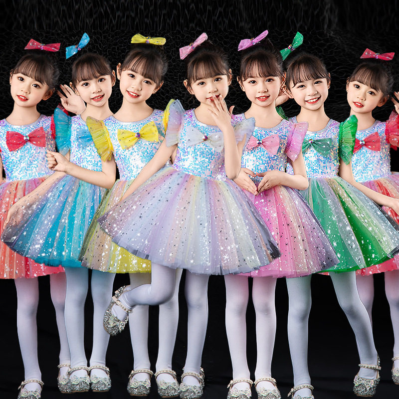 儿童公主蓬蓬裙礼服套装