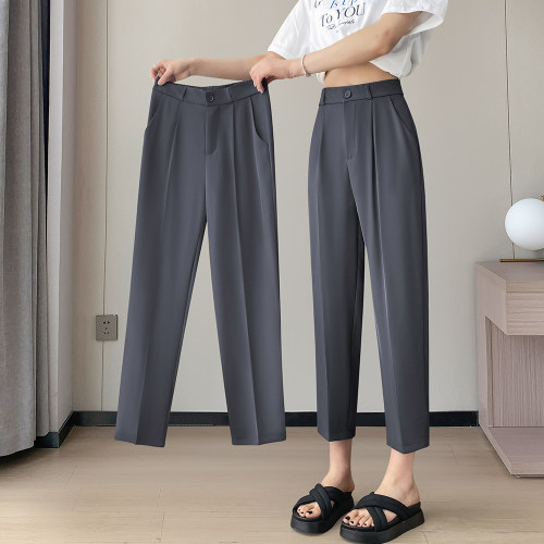 145小个子秋季薄款休闲西装裤女