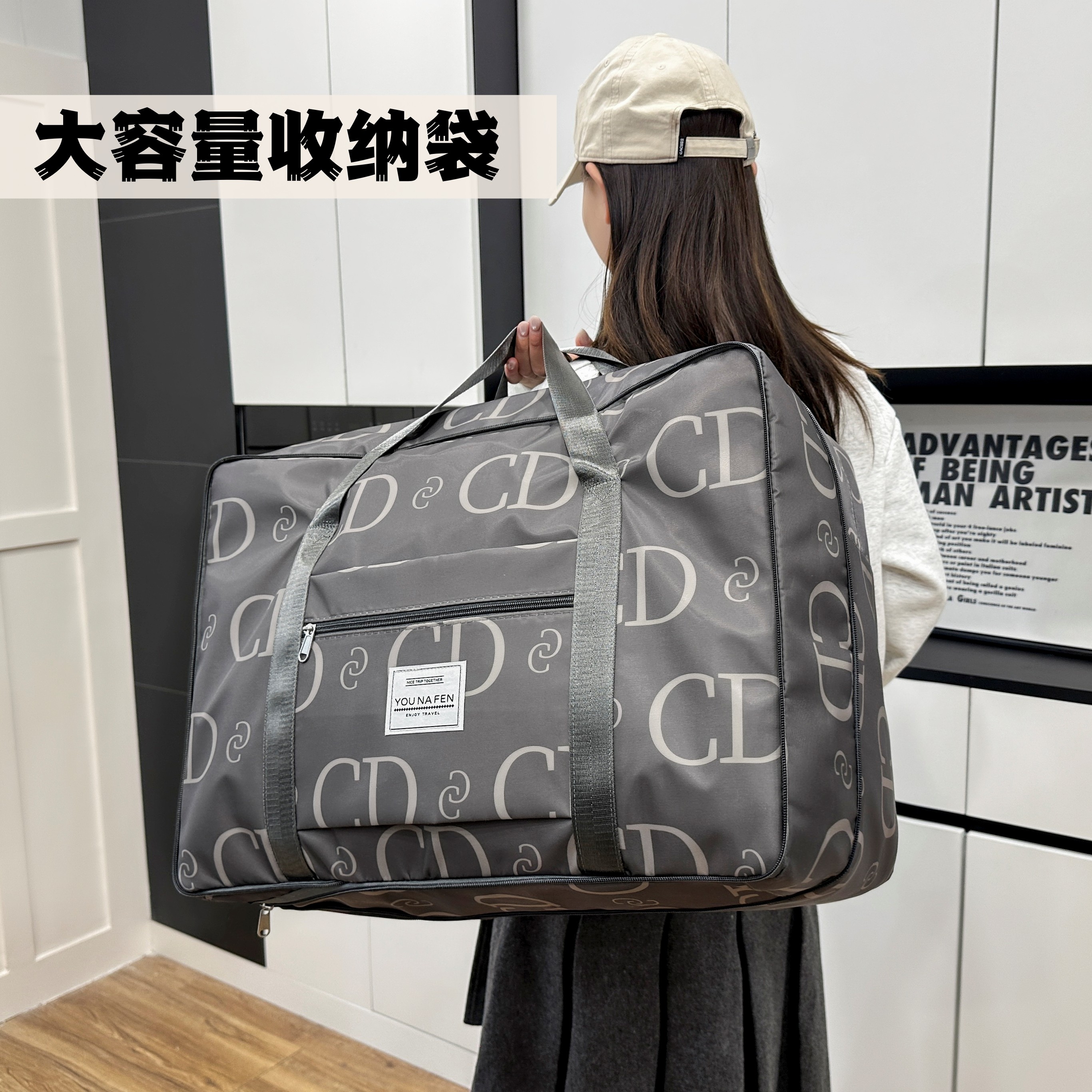 大容量旅行收纳袋轻便携出差登机手提包衣物整理袋出差旅行手拎包