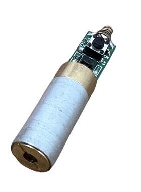 532nm绿色激光模组 50mw绿光镭射头瞄准器3v激光手电12mm银色外壳
