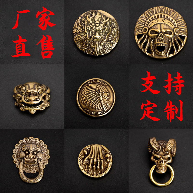 黄铜斗牛犬 白铜羊头财布扣箱包皮具个性创意装饰扣DIY手工螺丝扣